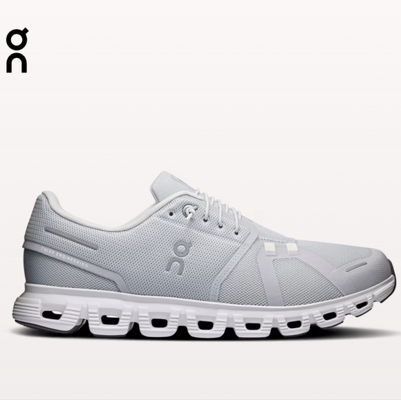 On Running Other - On Running Men's Cloud 6 Glacier/ White Running Shoes